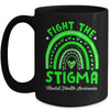 Fight The Stigma Mental Health Awareness Support Rainbow Mug | teecentury