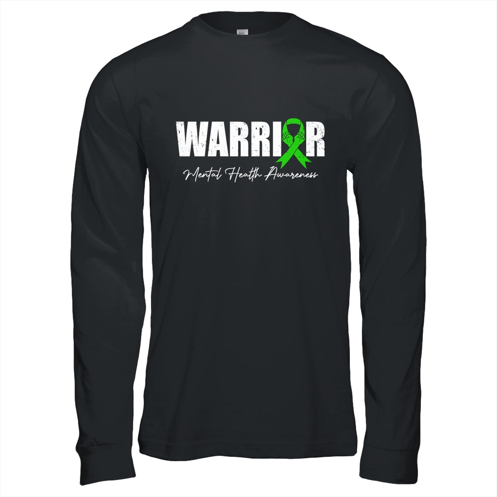 Fight the Stigma Mental Health Awareness Green Warrior Shirt & Hoodie | teecentury