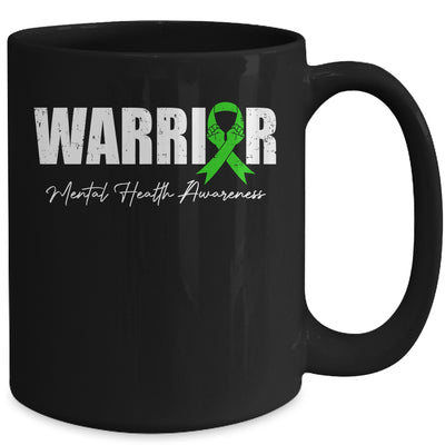 Fight the Stigma Mental Health Awareness Green Warrior Mug | teecentury