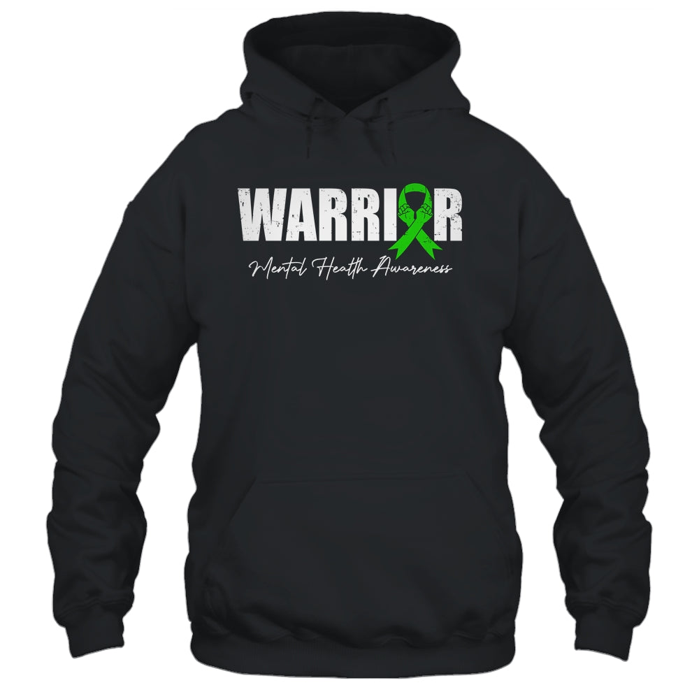 Fight the Stigma Mental Health Awareness Green Warrior Shirt & Hoodie | teecentury
