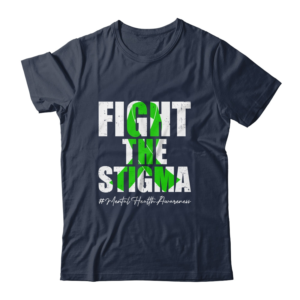 Fight the Stigma Mental Health Awareness Month Green Shirt & Hoodie | teecentury