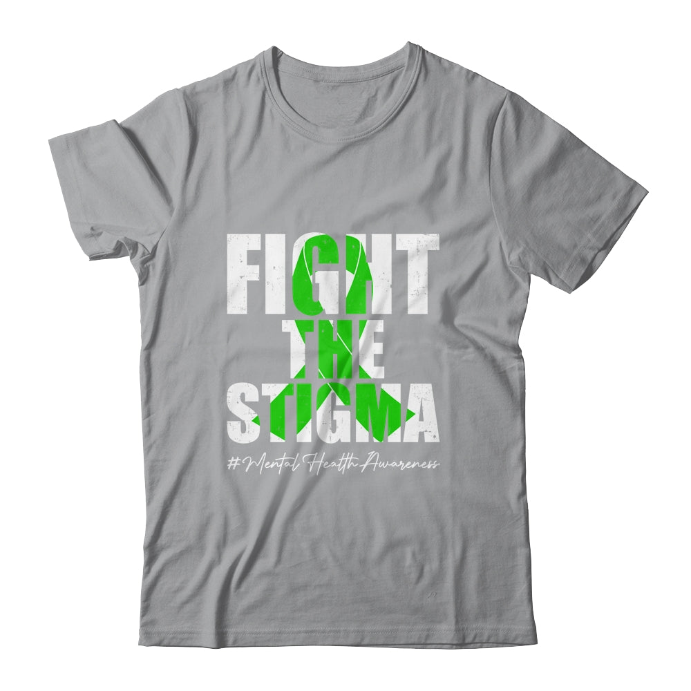 Fight the Stigma Mental Health Awareness Month Green Shirt & Hoodie | teecentury