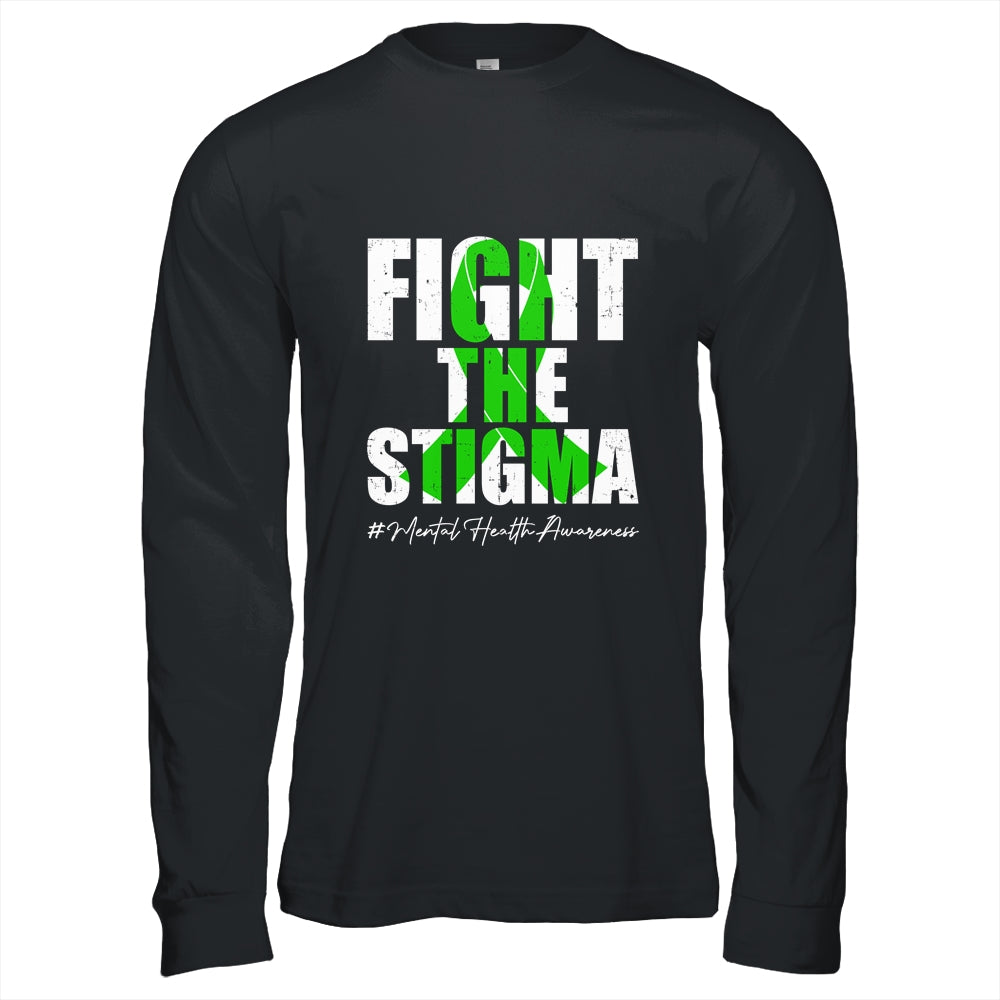 Fight the Stigma Mental Health Awareness Month Green Shirt & Hoodie | teecentury
