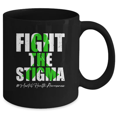 Fight the Stigma Mental Health Awareness Month Green Mug | teecentury