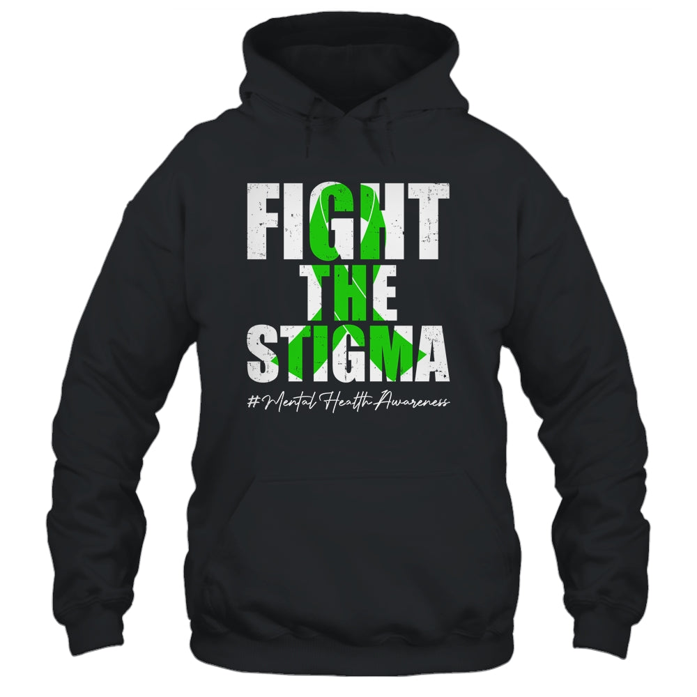 Fight the Stigma Mental Health Awareness Month Green Shirt & Hoodie | teecentury