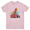 Fire Fighter Saurus Firetruck Fireman Dinosaur T Rex Youth Shirt | teecentury