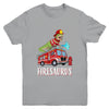 Fire Fighter Saurus Firetruck Fireman Dinosaur T Rex Youth Shirt | teecentury