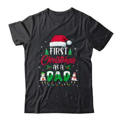 First Christmas As A Dad Funny Christmas Gift New Daddy T-Shirt & Sweatshirt | Teecentury.com