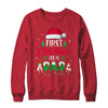 First Christmas As A Dad Funny Christmas Gift New Daddy T-Shirt & Sweatshirt | Teecentury.com