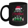 First Christmas As A Dad Funny Christmas Gift New Daddy Mug Coffee Mug | Teecentury.com