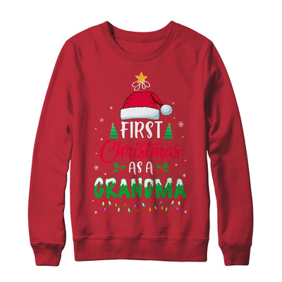 First Christmas As A Grandma Funny Christmas New Grandma T-Shirt & Sweatshirt | Teecentury.com