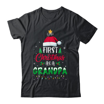 First Christmas As A Grandpa Funny Christmas New Grandpa T-Shirt & Sweatshirt | Teecentury.com