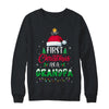 First Christmas As A Grandpa Funny Christmas New Grandpa T-Shirt & Sweatshirt | Teecentury.com