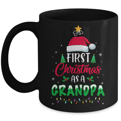 First Christmas As A Grandpa Funny Christmas New Grandpa Mug Coffee Mug | Teecentury.com