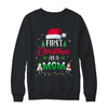 First Christmas As A Mom Funny Christmas Gift New Mommy T-Shirt & Sweatshirt | Teecentury.com