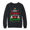 First Christmas With My Hot New Boyfriend Funny Couple Gift T-Shirt & Sweatshirt | Teecentury.com