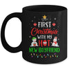 First Christmas With My Hot New Boyfriend Funny Couple Gift Mug Coffee Mug | Teecentury.com