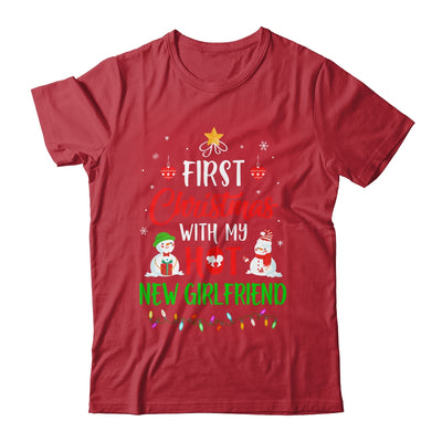 First Christmas With My Hot New Girlfriend Funny Couple Gift T-Shirt & Sweatshirt | Teecentury.com