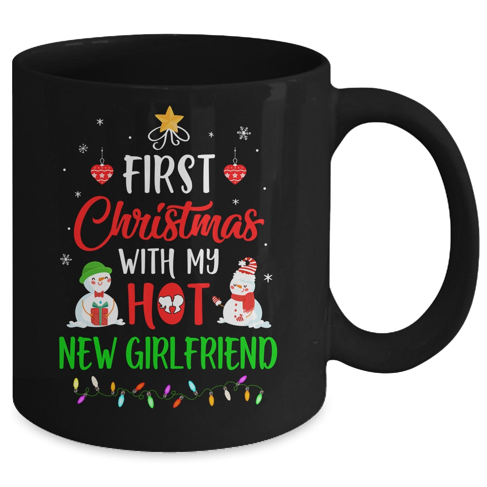 First Christmas With My Hot New Girlfriend Funny Couple Gift Mug Coffee Mug | Teecentury.com