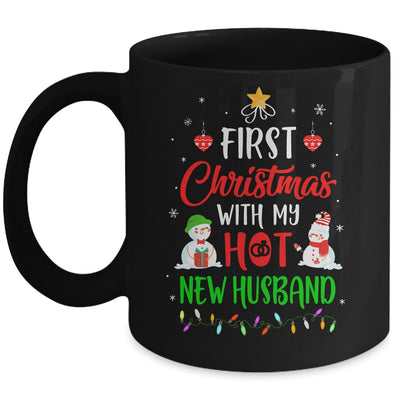 First Christmas With My Hot New Husband Funny Couple Gift Mug Coffee Mug | Teecentury.com
