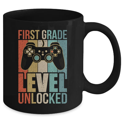 First Day Of 1st Grade Level Unlocked Back To School Kids  Mug | teecentury