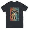 First Day Of 1st Grade Level Unlocked Back To School Kids  Youth Shirt | teecentury