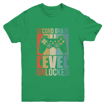 First Day Of 2nd Grade Level Unlocked Back To School Kids  Youth Shirt | teecentury