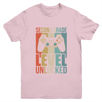 First Day Of 2nd Grade Level Unlocked Back To School Kids  Youth Shirt | teecentury