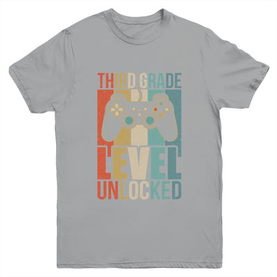 First Day Of 3rd Grade Level Unlocked Back To School Kids  Youth Shirt | teecentury