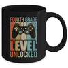 First Day Of 4th Grade Level Unlocked Back To School Kids  Mug | teecentury