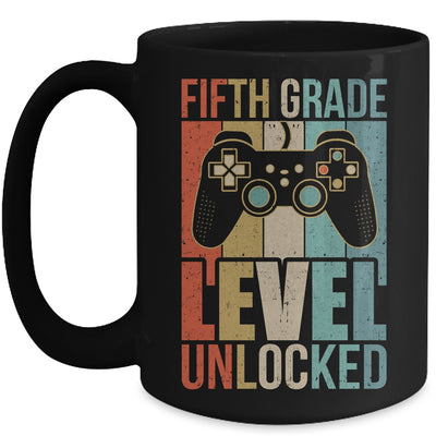 First Day Of 5th Grade Level Unlocked Back To School Kids  Mug | teecentury