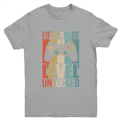 First Day Of 5th Grade Level Unlocked Back To School Kids  Youth Shirt | teecentury