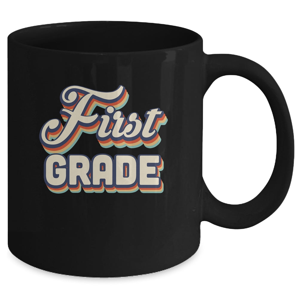 First Grade Teacher Retro Vintage 1st Grade Teacher Team Mug Coffee Mug | Teecentury.com