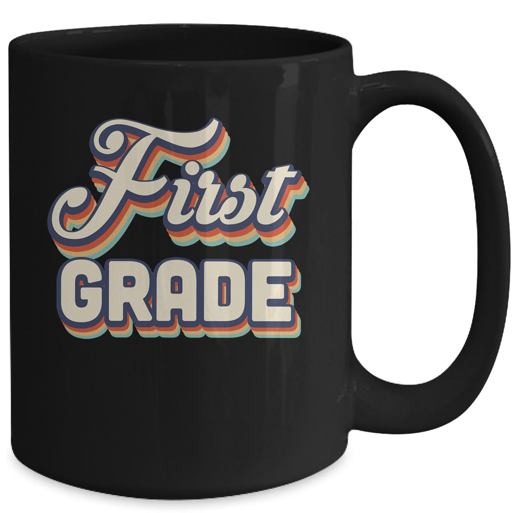 First Grade Teacher Retro Vintage 1st Grade Teacher Team Mug Coffee Mug | Teecentury.com
