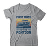 First Mate Pontoon Boat Lover Boating Funny Pontooning T-Shirt & Tank Top | Teecentury.com
