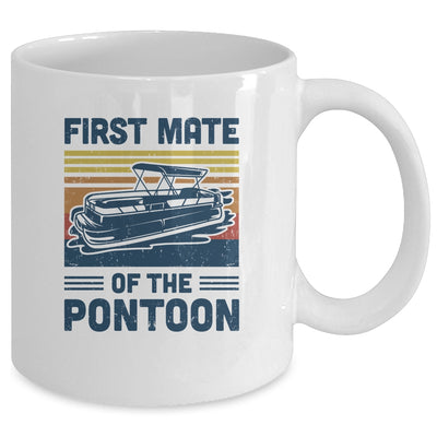 First Mate Pontoon Boat Lover Boating Funny Pontooning Mug Coffee Mug | Teecentury.com