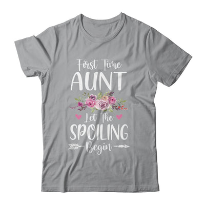 First Time Aunt Let The Spoiling Begin T-Shirt & Tank Top | Teecentury.com