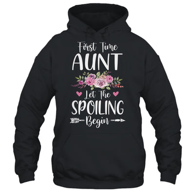 First Time Aunt Let The Spoiling Begin T-Shirt & Tank Top | Teecentury.com