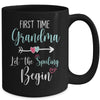 First Time Grandma Let the Spoiling Begin New 1st Time Mug Coffee Mug | Teecentury.com