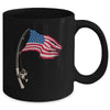 Fishing American Flag Fisherman Patriotic Day 4th Of July Mug | teecentury