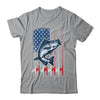 Fishing American Flag Vintage USA Bass Fisherman Shirt & Hoodie | teecentury