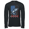 Fishing American Flag Vintage USA Bass Fisherman Shirt & Hoodie | teecentury
