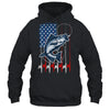 Fishing American Flag Vintage USA Bass Fisherman Shirt & Hoodie | teecentury