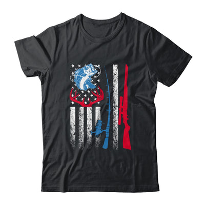 Fishing And Deer Hunting American Flag Shirt For Hunter T-Shirt & Hoodie | Teecentury.com