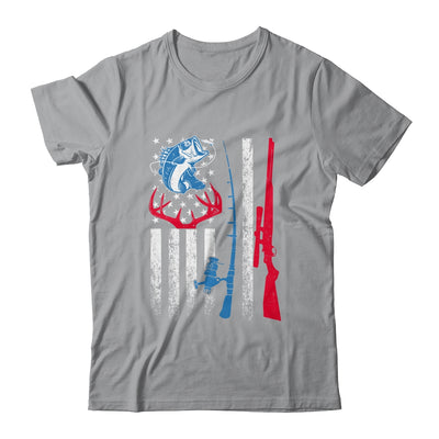 Fishing And Deer Hunting American Flag Shirt For Hunter T-Shirt & Hoodie | Teecentury.com