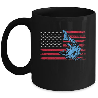 Fishing Catfish Catfishing Fish American Flag Mug Coffee Mug | Teecentury.com