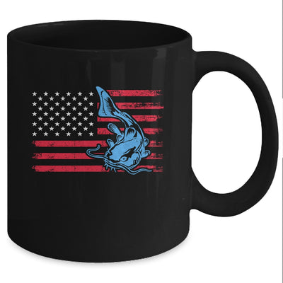 Fishing Catfish Catfishing Fish American Flag Mug Coffee Mug | Teecentury.com