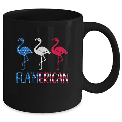 Flamerican Flamingo US American Flag 4th July Mug Coffee Mug | Teecentury.com