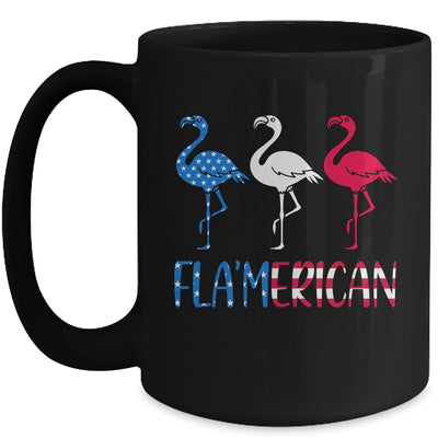 Flamerican Flamingo US American Flag 4th July Mug Coffee Mug | Teecentury.com