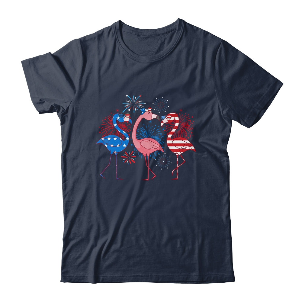 Flamingo 4th Of July American Flag Flamingo Independence Shirt & Tank Top | teecentury